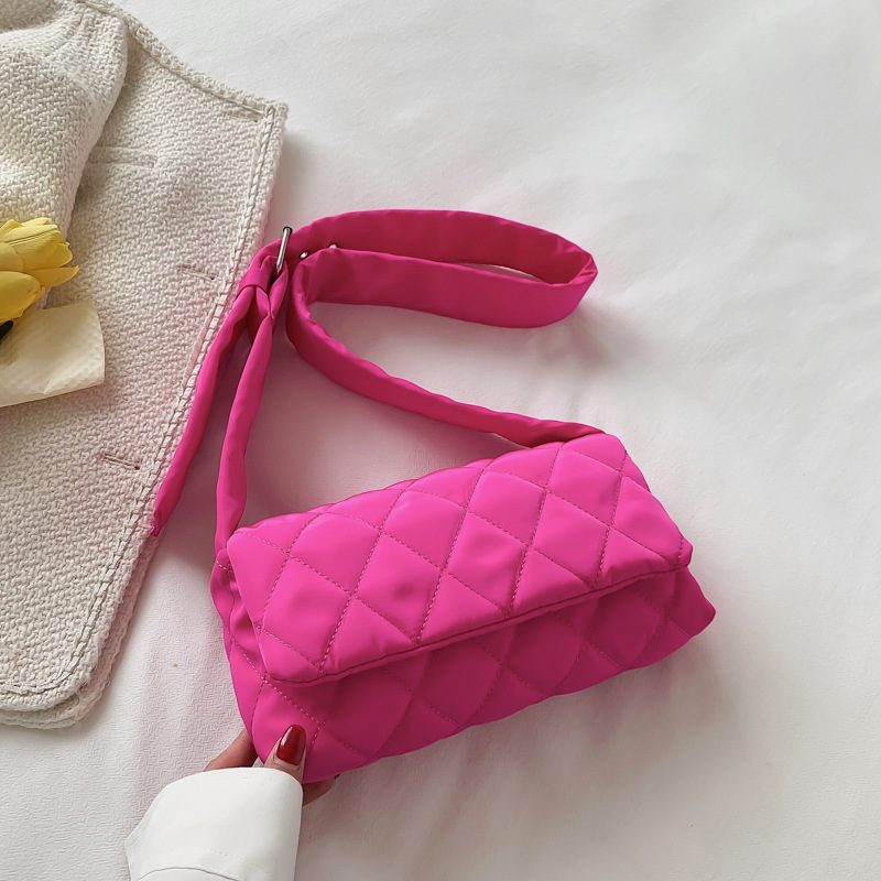 Quilted Nylon Padded Crossbody Bag