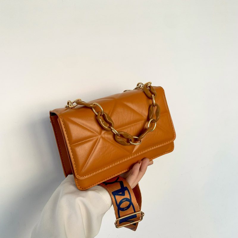 Quilted Chain Top-Handle Crossbody Bag view 3