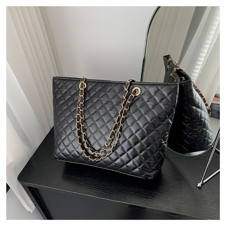 Chain Quilted Shoulder Top-Handle Bag view 2