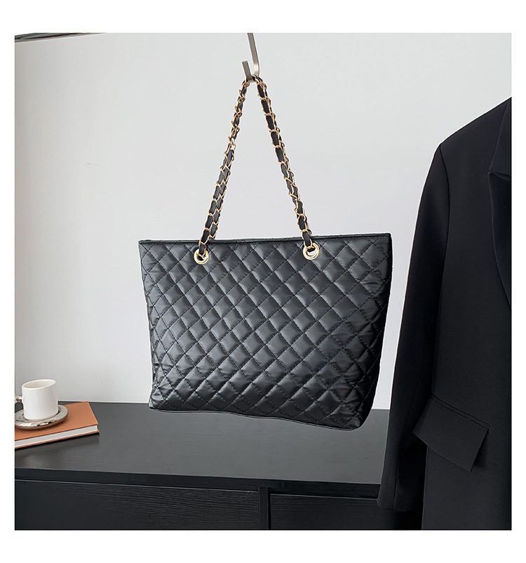 Chain Quilted Shoulder Top-Handle Bag view 6