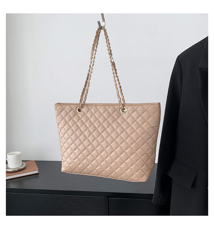 Chain Quilted Shoulder Top-Handle Bag view 8