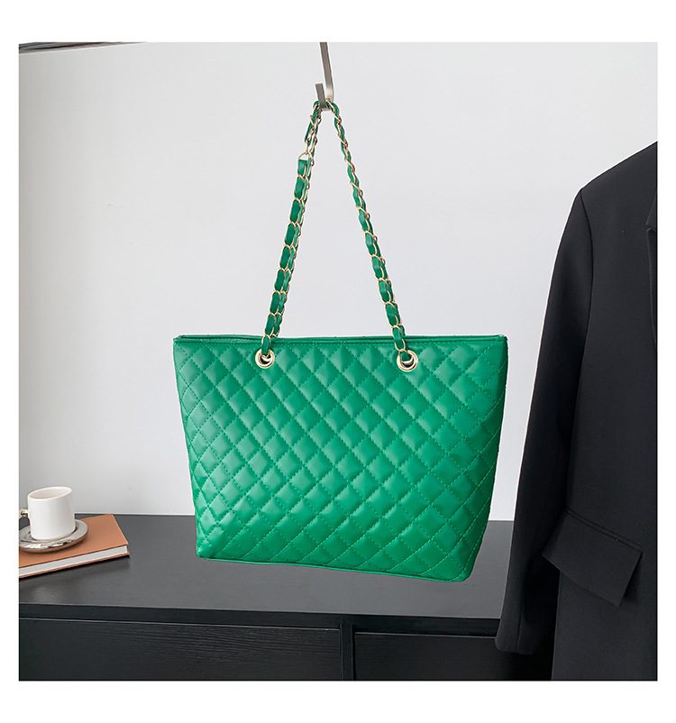 Chain Quilted Shoulder Top-Handle Bag view 9