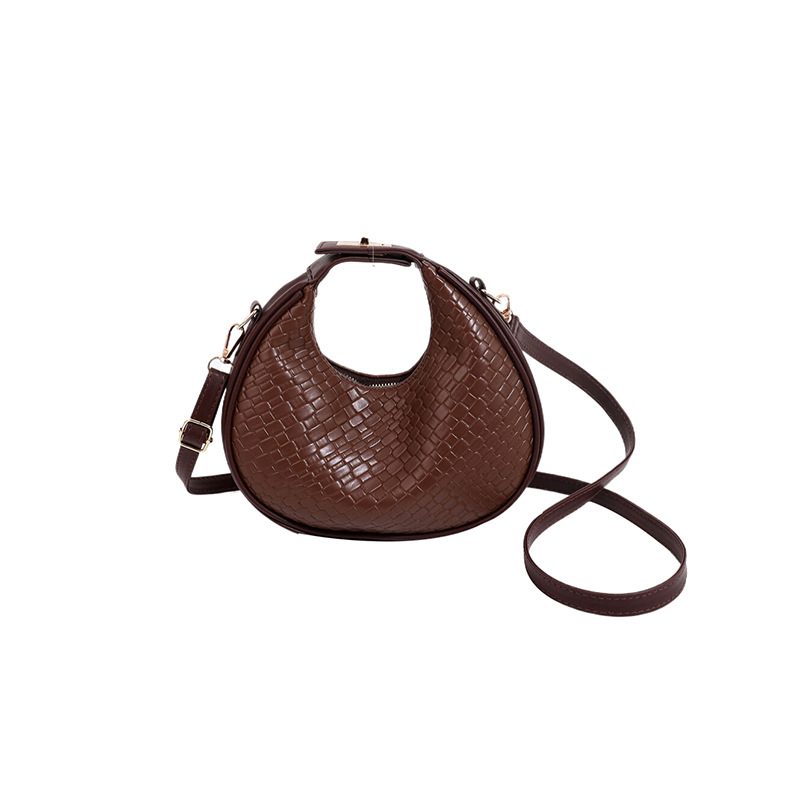 Round Quilted Crossbody Shoulder Bag view 5