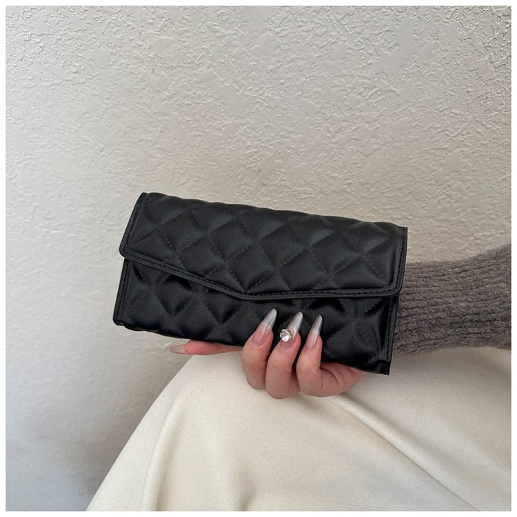 Quilted Minimalist Clutch Bag view 2