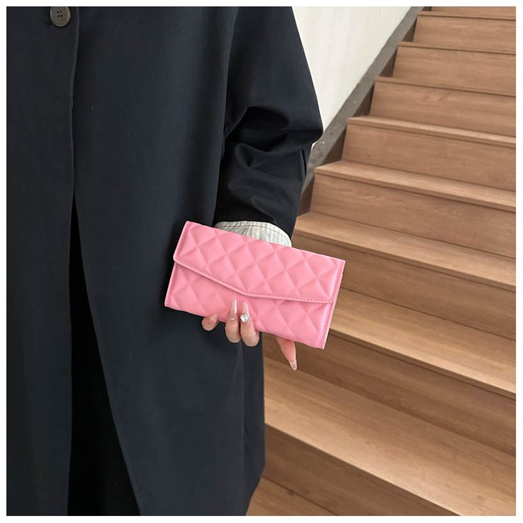 Quilted Minimalist Clutch Bag view 4