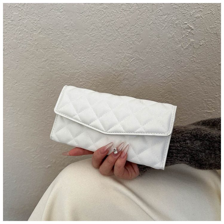 Quilted Minimalist Clutch Bag view 7
