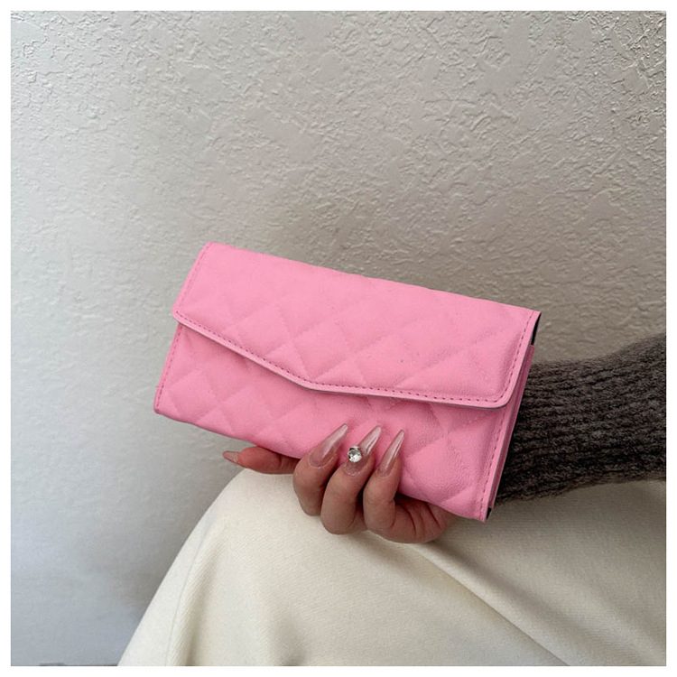 Quilted Minimalist Clutch Bag view 8