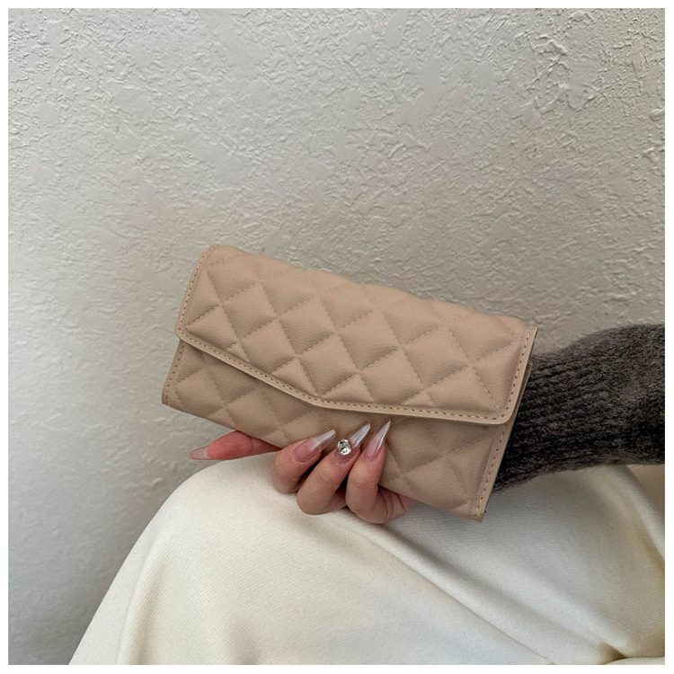 Quilted Minimalist Clutch Bag view 9