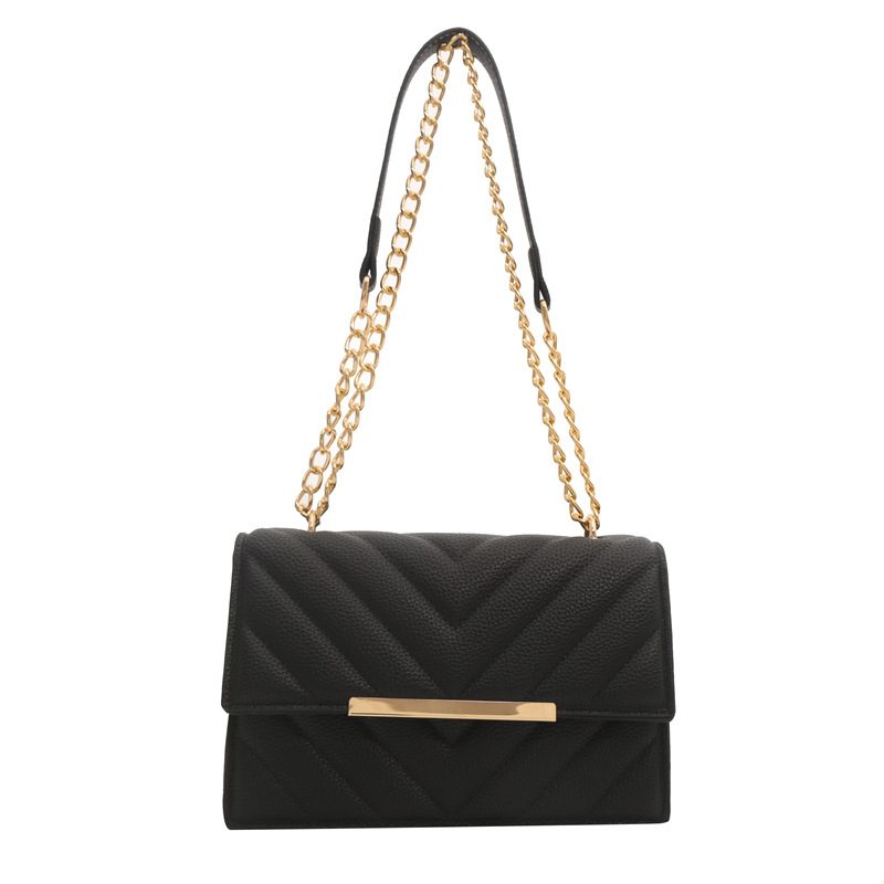 Quilted Chain Small Square Crossbody Bag view 7