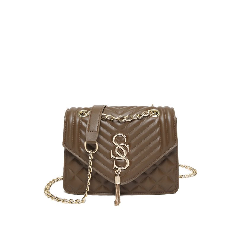 Quilted Chain Crossbody Mini Square Bag view 10