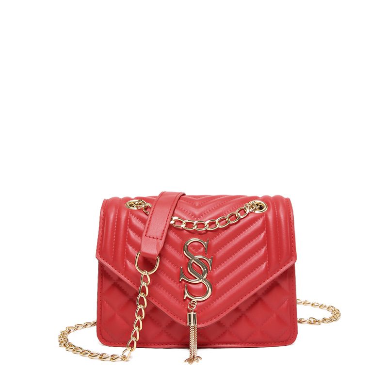 Quilted Chain Crossbody Mini Square Bag view 5