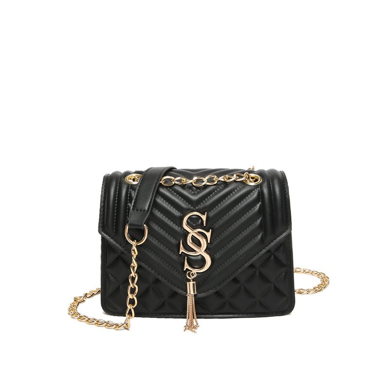 Quilted Chain Crossbody Mini Square Bag view 6
