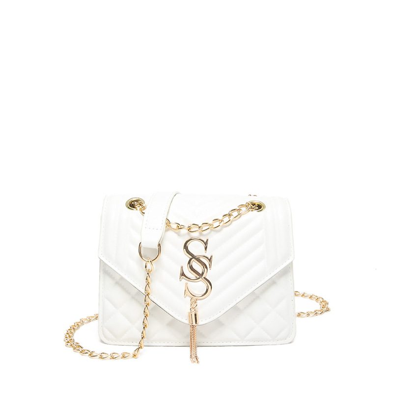 Quilted Chain Crossbody Mini Square Bag view 7