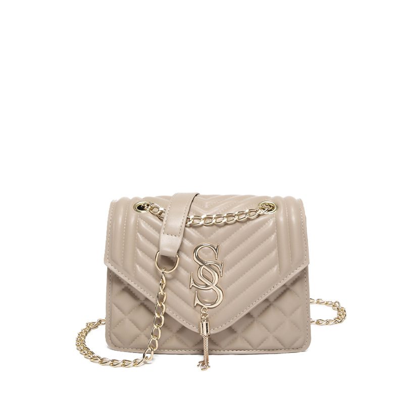 Quilted Chain Crossbody Mini Square Bag view 9