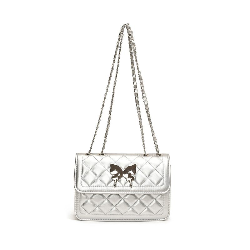 Quilted Chain Crossbody Mini Square Bag view 5