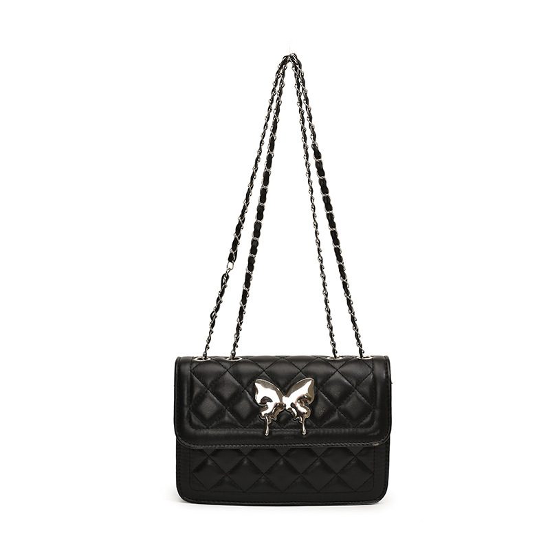 Quilted Chain Crossbody Mini Square Bag view 6