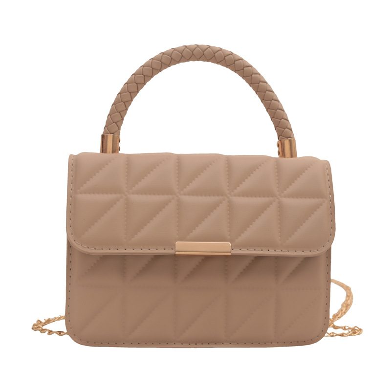 Quilted Retro Crossbody Top-Handle Bag view 7