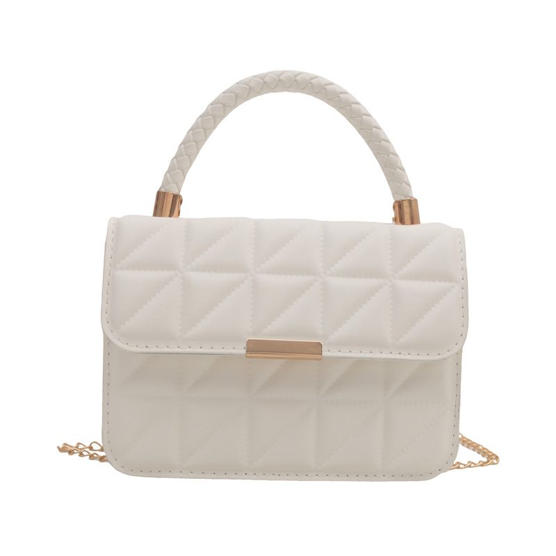 Quilted Retro Crossbody Top-Handle Bag view 9