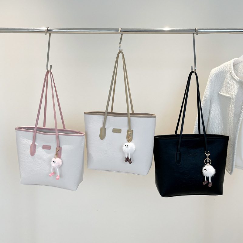 Quilted Top-Handle Shoulder Tote Bag