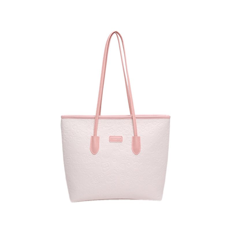 Quilted Top-Handle Shoulder Tote Bag view 10