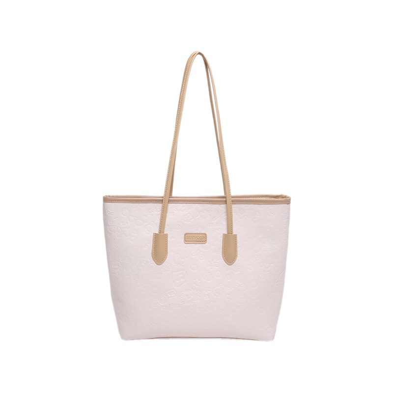 Quilted Top-Handle Shoulder Tote Bag view 6