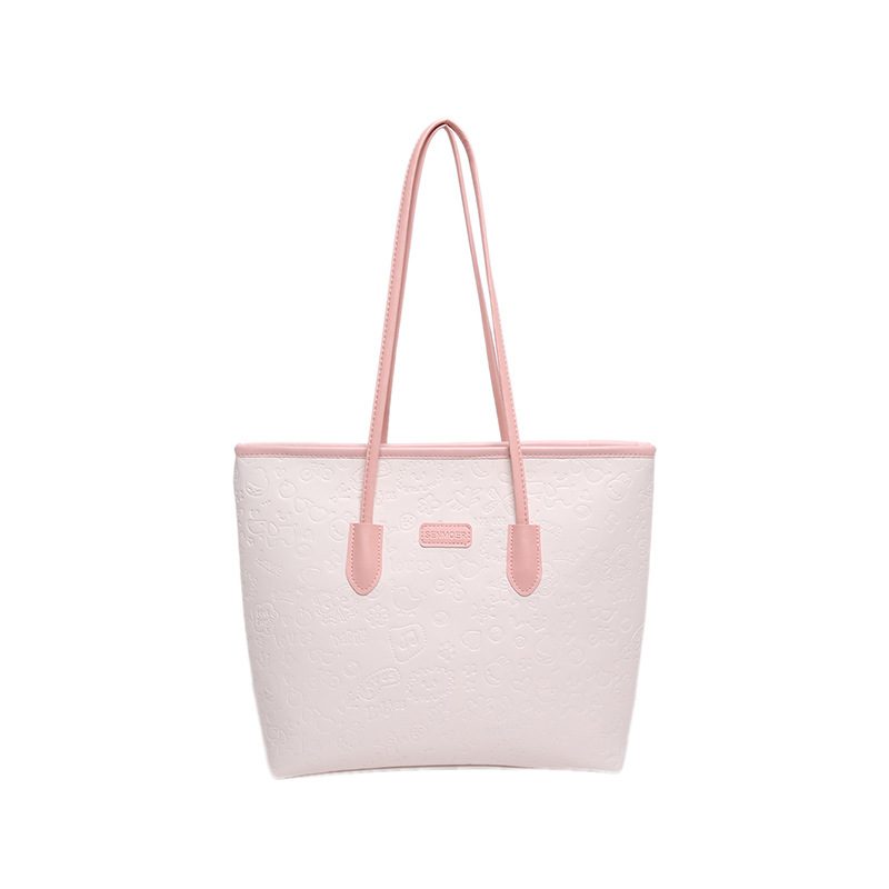 Quilted Top-Handle Shoulder Tote Bag view 7