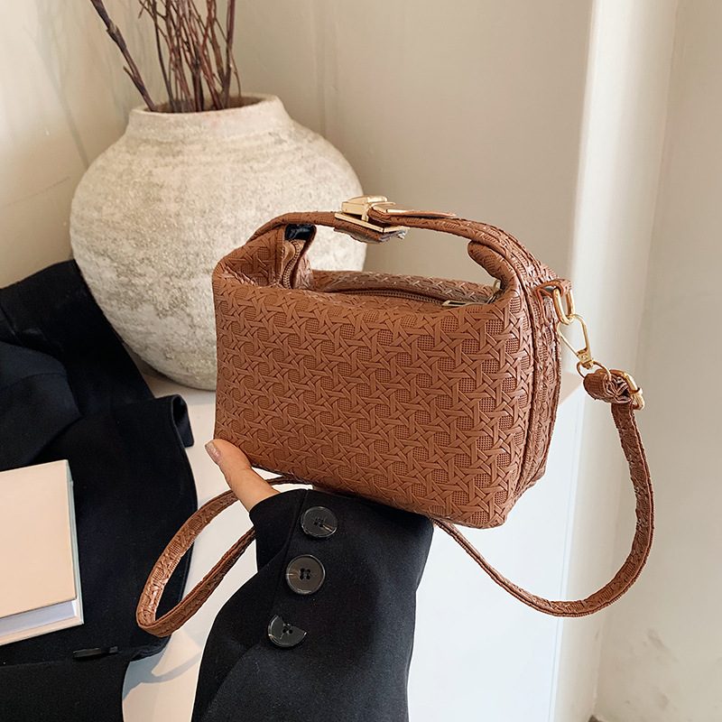 Vintage Quilted Top-Handle Crossbody Bag view 3