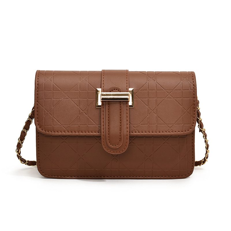 Quilted Chain Small Square Crossbody Bag view 8