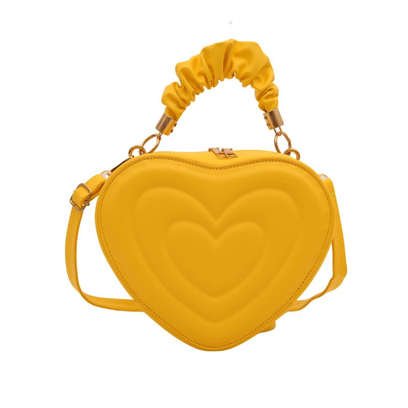 Heart Shaped Quilted Crossbody Bag view 10