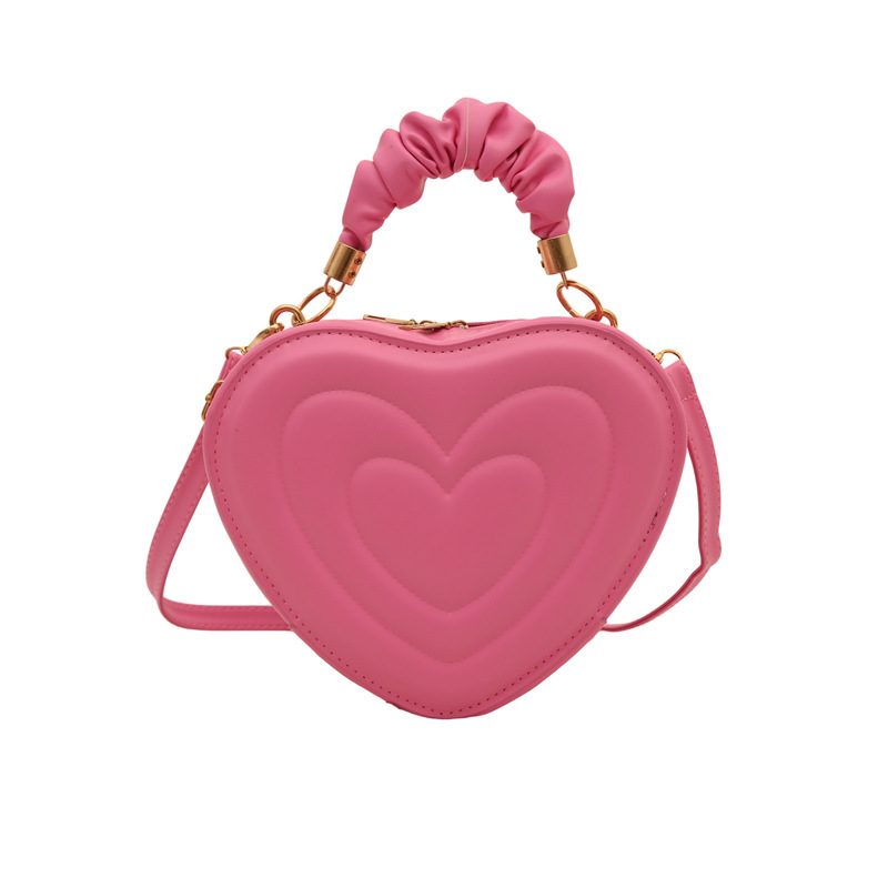Heart Shaped Quilted Crossbody Bag view 11