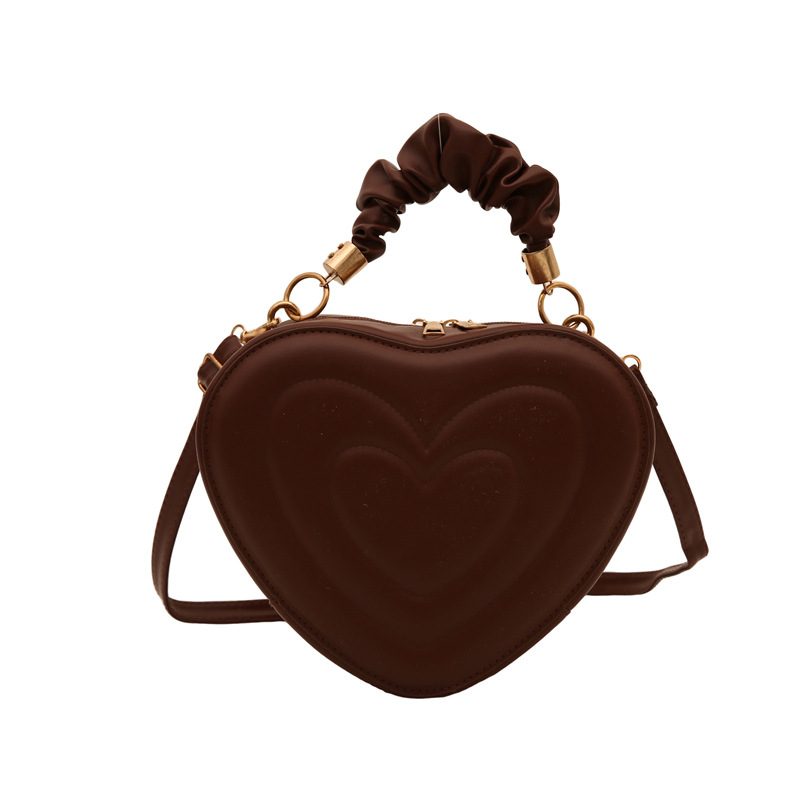 Heart Shaped Quilted Crossbody Bag view 12