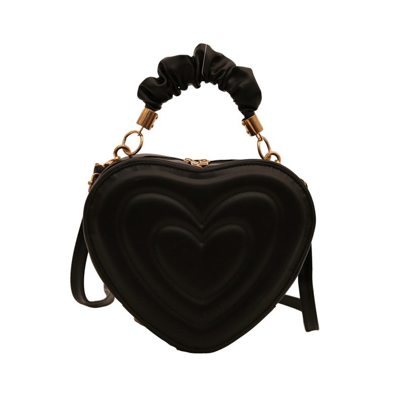 Heart Shaped Quilted Crossbody Bag view 6
