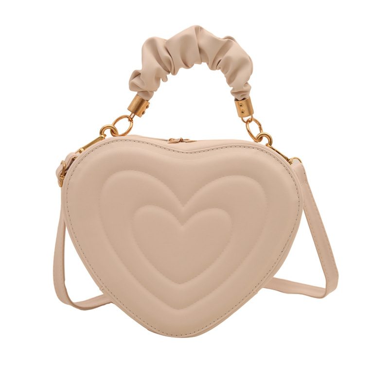 Heart Shaped Quilted Crossbody Bag view 7