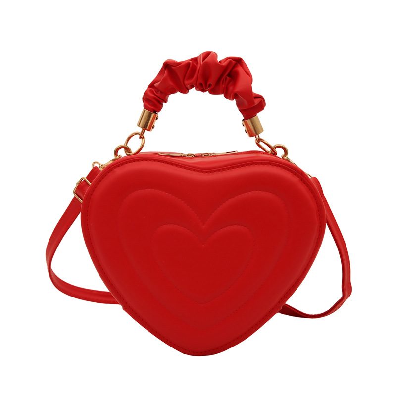 Heart Shaped Quilted Crossbody Bag view 8