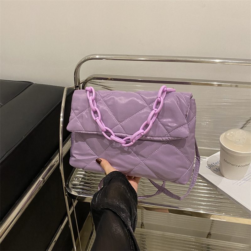 Large Quilted Envelope Crossbody Bag view 3