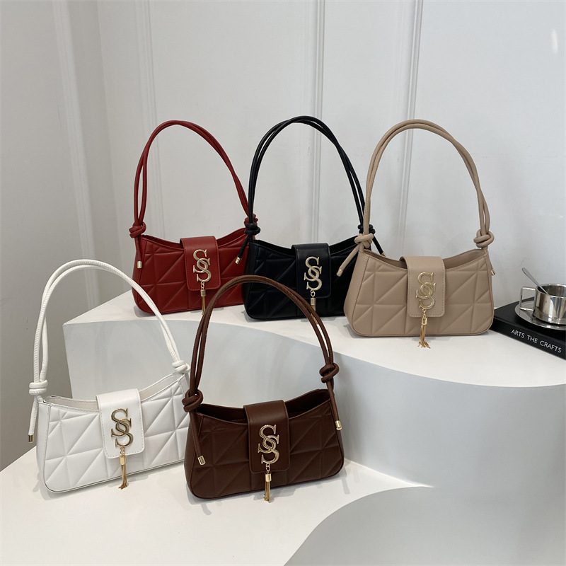 Quilted Minimalist Shoulder Crossbody Bag