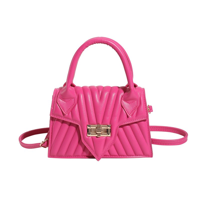 Quilted Candy Color Top-Handle Crossbody Bag view 12