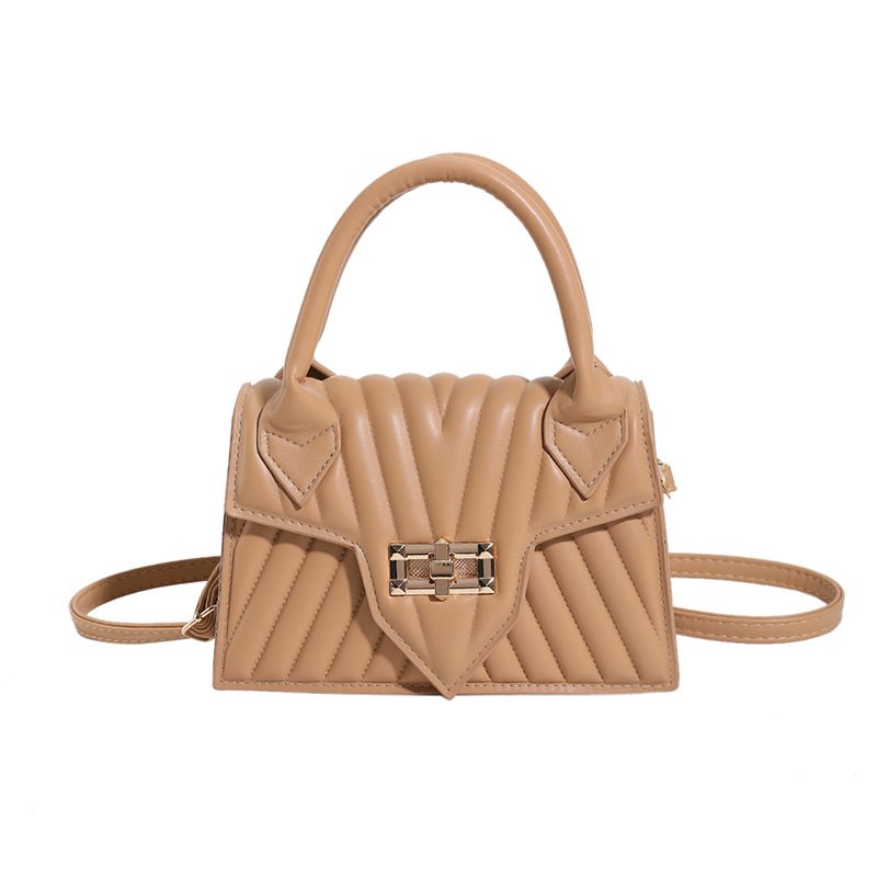 Quilted Candy Color Top-Handle Crossbody Bag view 6