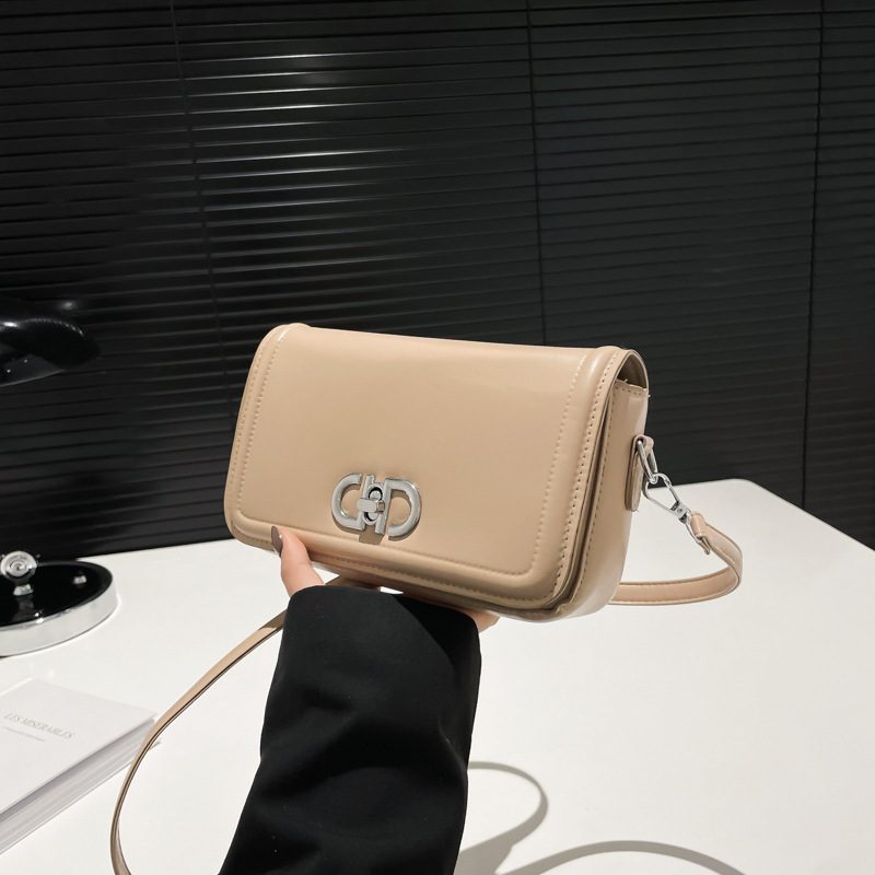 Quilted Lock Crossbody Square Bag view 2