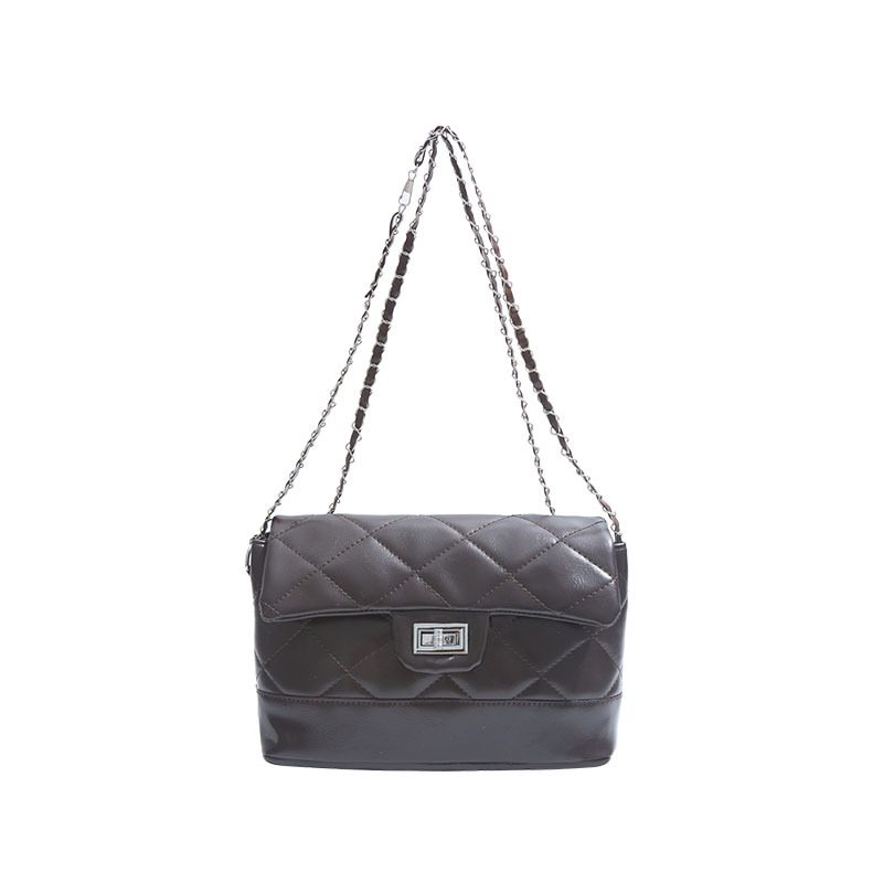 Quilted Chain Stitch Crossbody Bag view 5