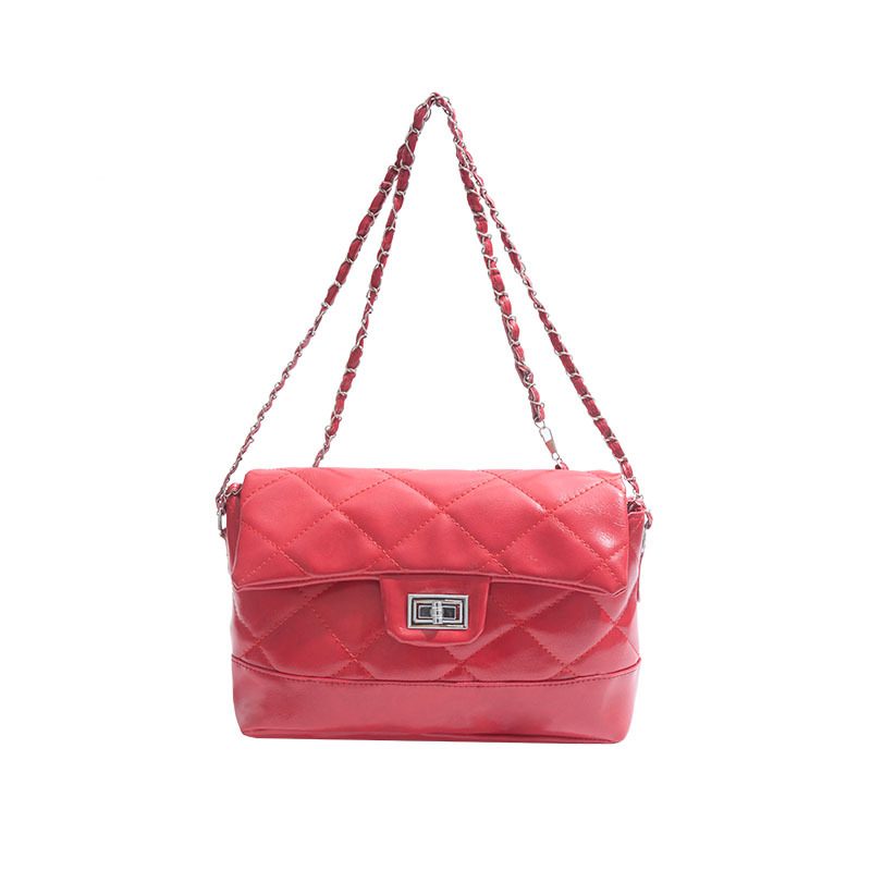 Quilted Chain Stitch Crossbody Bag view 7