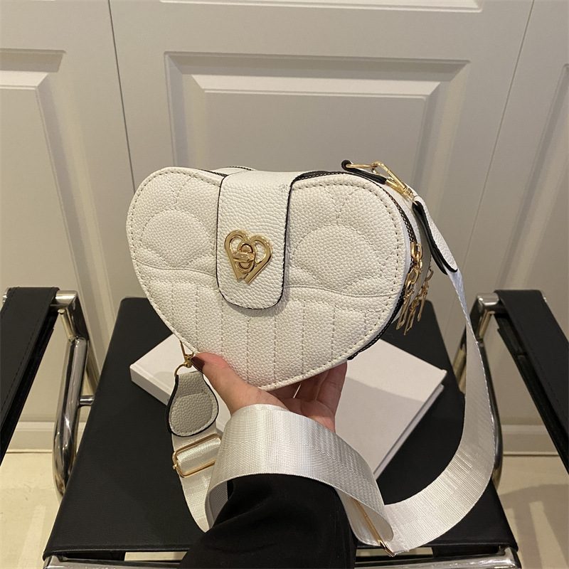 Quilted Heart Lock Crossbody Phone Bag view 2