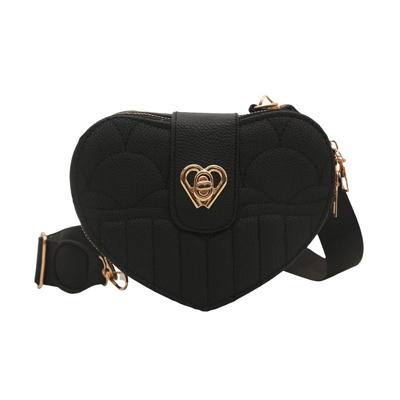 Quilted Heart Lock Crossbody Phone Bag view 6