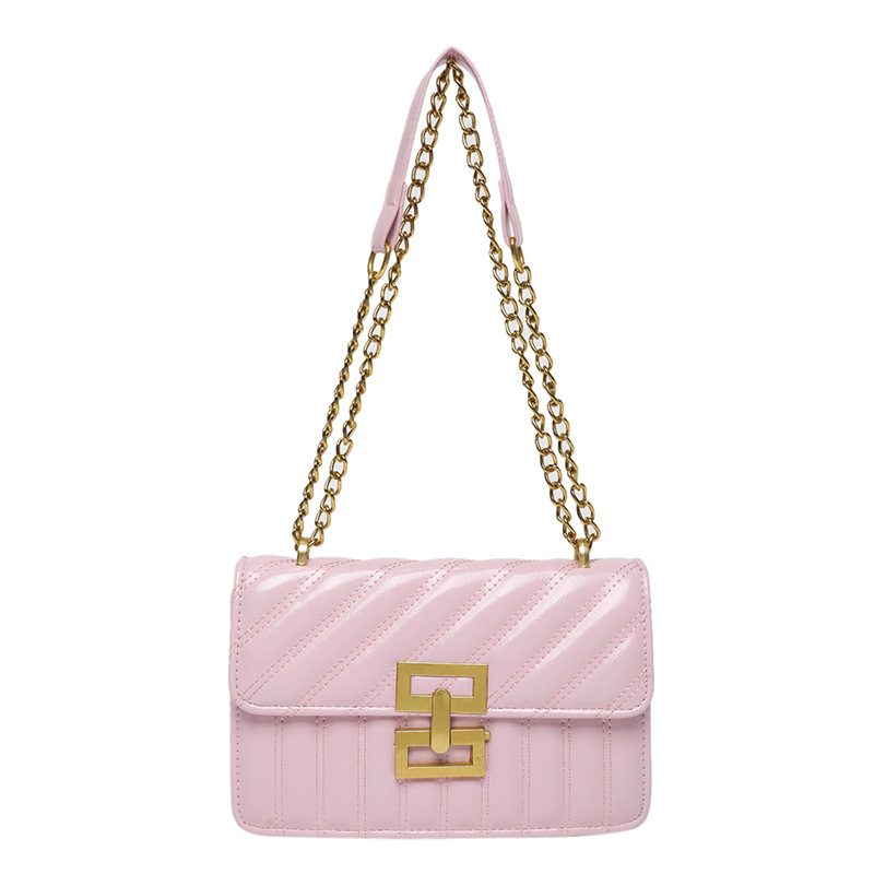 Quilted Chain Stitch Crossbody Square Bag view 6