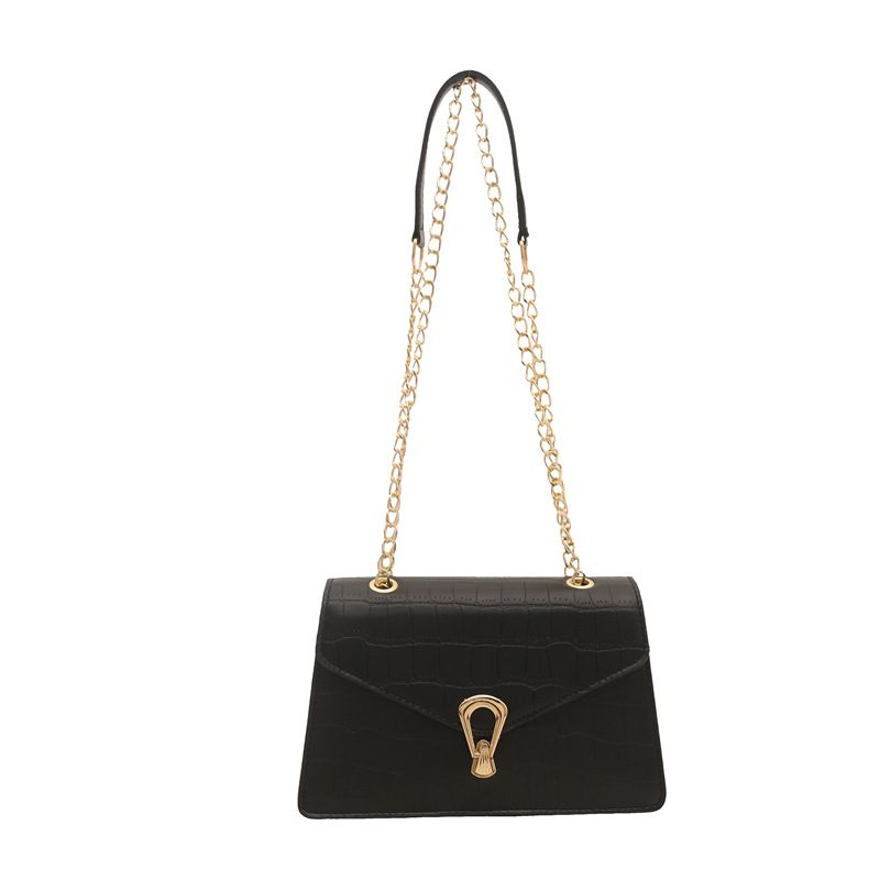 Stone Texture Quilted Chain Crossbody Square Bag view 8