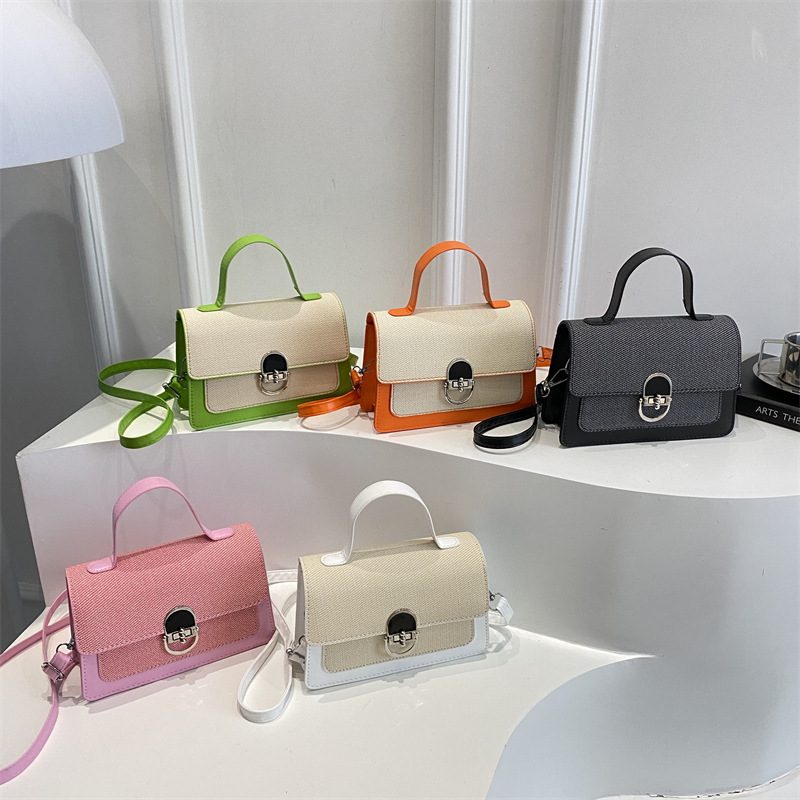 Quilted Lock Mini Square Shoulder Bag
