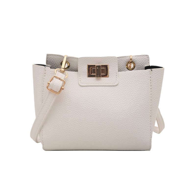 Litchi Grain Lock Crossbody Bag view 6