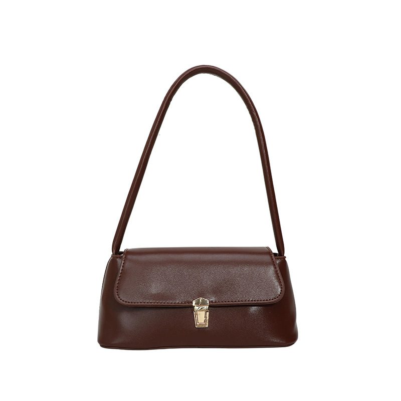 Quilted Lock Baguette Shoulder Bag view 9