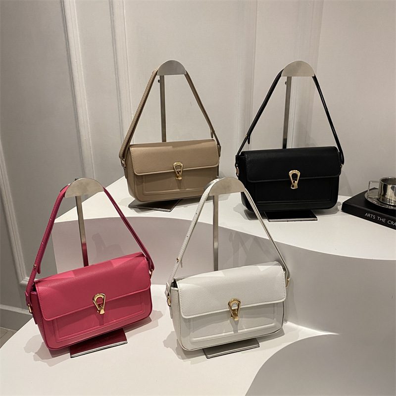 Quilted Lock Mini Square Crossbody