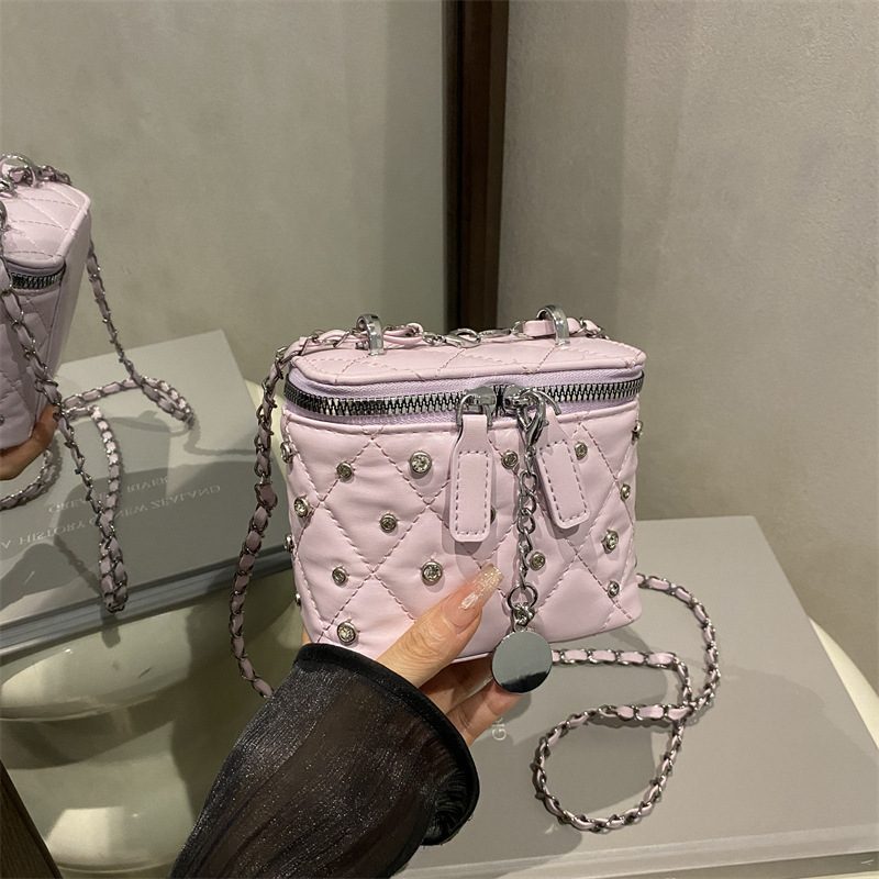 Quilted Chain Mini Crossbody Bag view 2